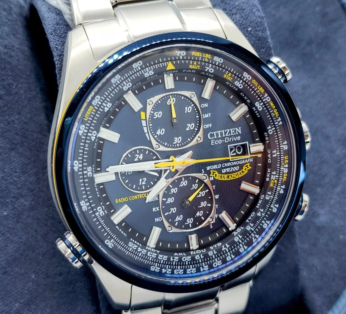 Citizen Blue Angels World Chronograph AT8020-54L Eco Drive Men's Watch