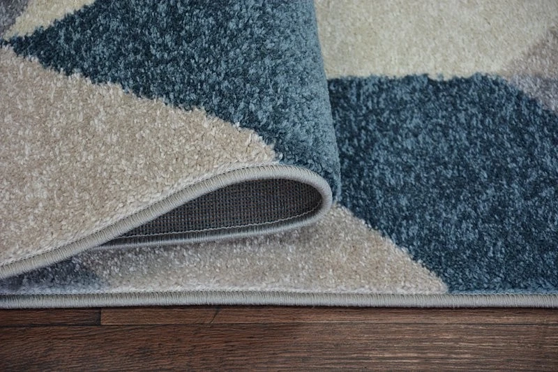 Tapis Couloir NORDIC Bleu Sapin 60/70/80/100 cm Large Maschinell - Photo 3/4