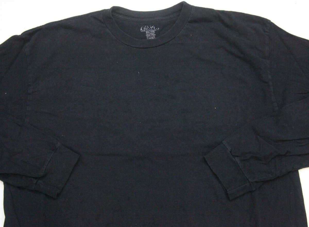 2XL Champs Sports Black Crewneck Men's Tee T-Shirt Top Cotton