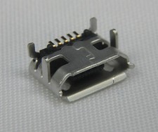 2x Micro USB Buchse 5 Pin 5P Ladebuchse Lade Connector Huawei HTC Acer Medion 12