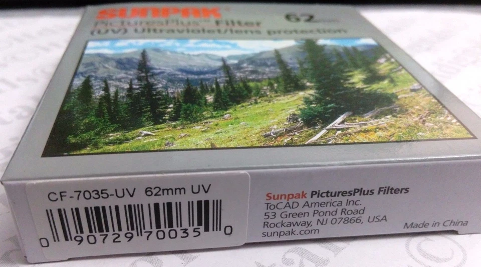 62mm UV Ultraviolet Lens Protection Filter Safety Protector 62 mm CF-7035-UV New - Image 3 of 4