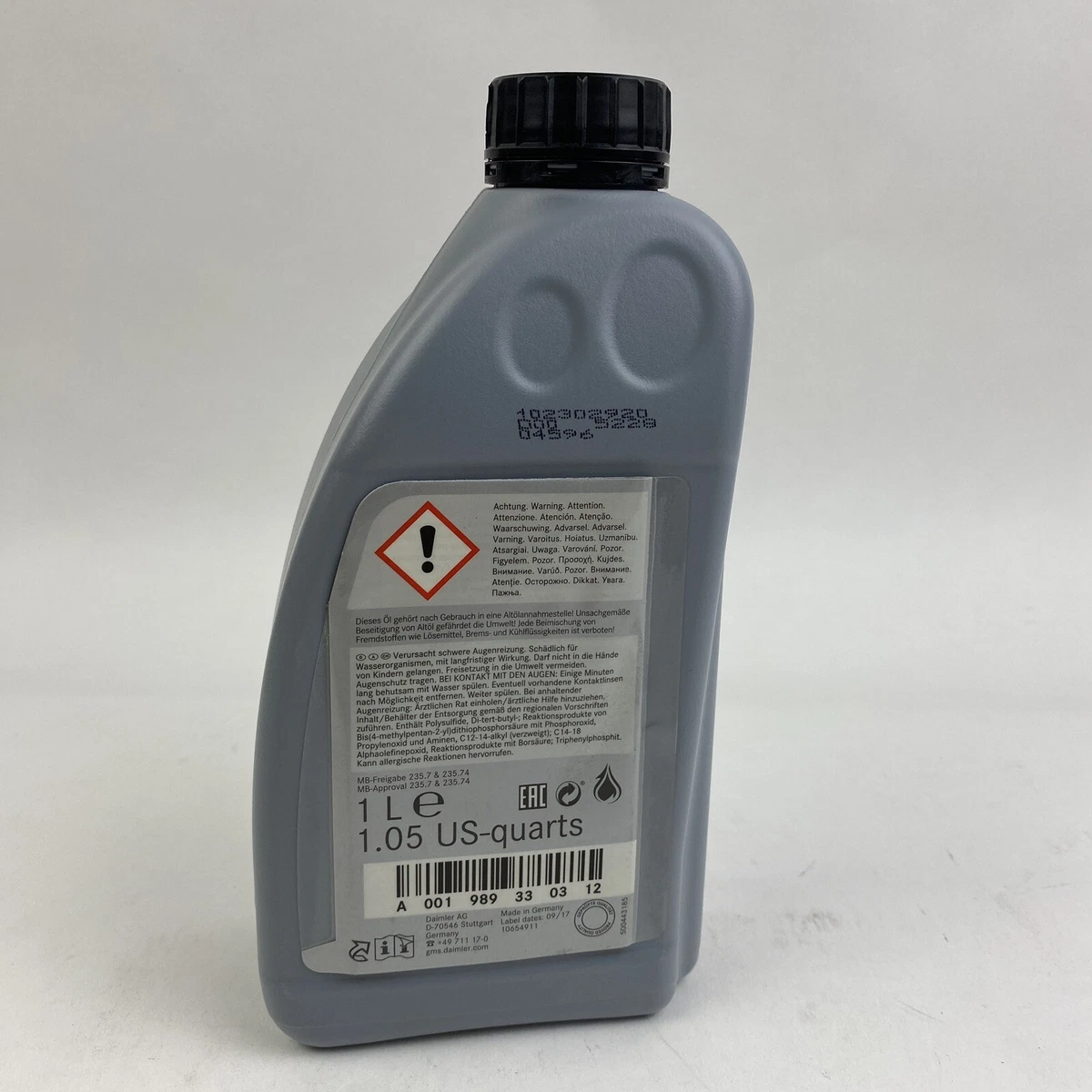 Mercedes Differential Oil SAE 75W85 Genuine Mercedes 001, 56 OFF