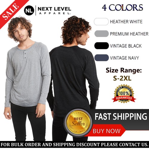 Straight Hemmed Henley 6072 S-2XL | eBay