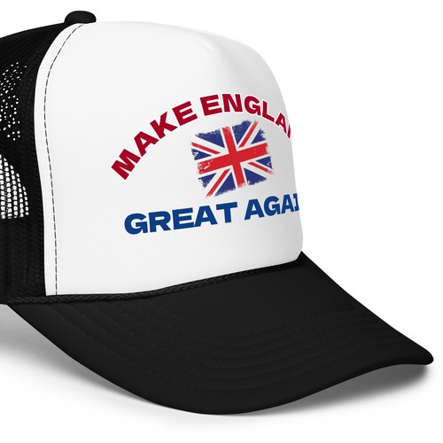 Sombrero de camionero de malla - HACER INGLATERRA GRANDE OTRA VEZ - Gorra política divertida bandera británica - Imagen 6 de 72