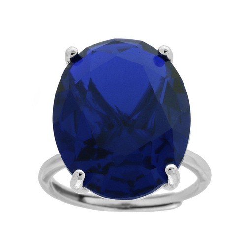 Gemelli Da Uomo Shifa Jewels Con Zaffiro Blu Lab-Creato 2ct E Diamanti - Argento 925