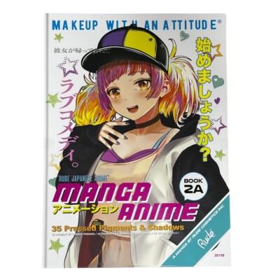 RUDE Cosmetics Manga Anime 35 Pressed Eyeshadow Palette Book 2A NIB Sealed