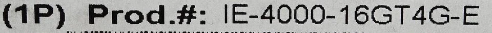 Ethernet industrial serie 4000 Cisco IE-4000-16GT4G-E 2023/2024 SELLADO DE FÁBRICA Foto 2 de 2