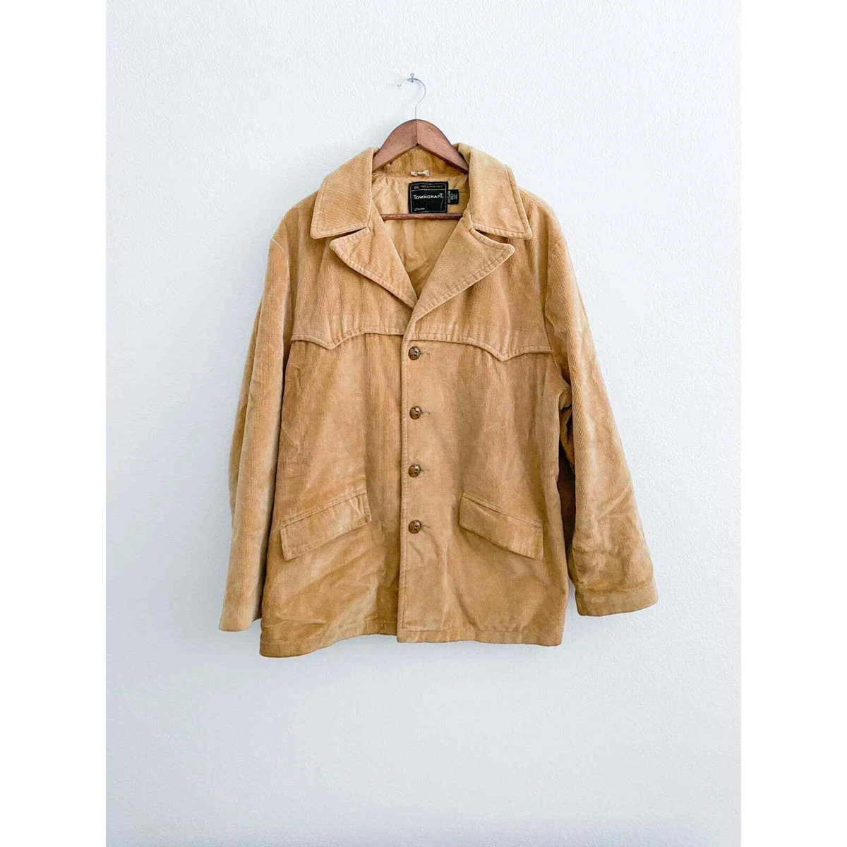 70s Vintage Corduroy Towncraft Jacket | Large | JC Penny Western Jacket