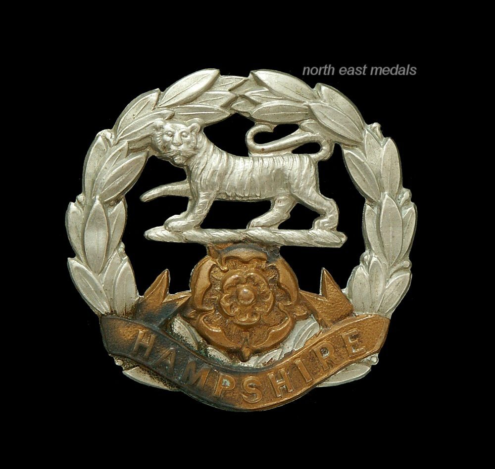 Victorian or Early Edwardian Hampshire Regiment Cap Badge UK