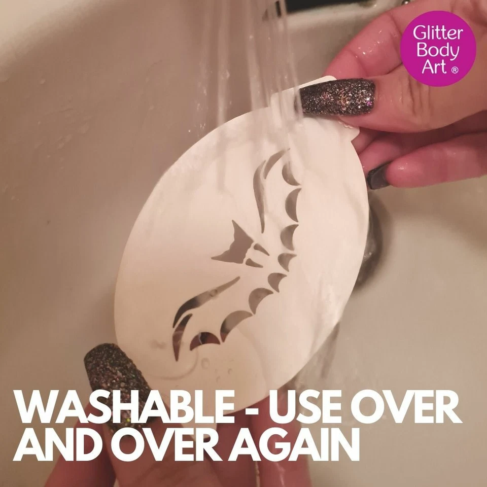 Scotland Face Paint Stencil Kit - Rugby Reusable Washable Face painting designs - Image 4 of 4