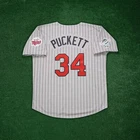 Kirby Puckett 1987 Minnesota Twins World Series Cooperstown Men's Road Jersey