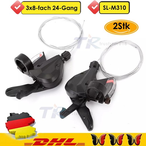 2x Fahrrad Schalthebel Altus SL-M 310 für Shimano 3x8-fach 24Gang Schaltung DE - Bild 3 von 16