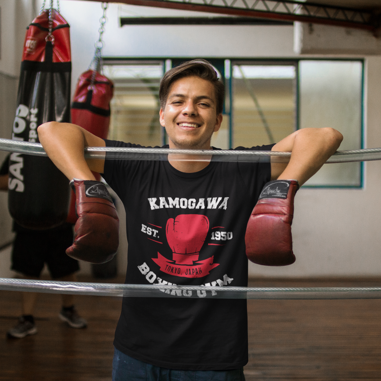 Homens e mulheres Hajime No Ippo Kamogawa Ginásio de Boxe Camiseta