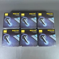 TWS Earphones Lot of 6 True Wireless Earbuds Enjoy Bass 2023 V5.0+EDR NEW Sealed
