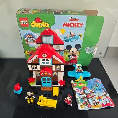 Lego Duplo 10889 Disney Mickey Spielset Haus Figuren Goofy Minnie Pluto Flugzeug