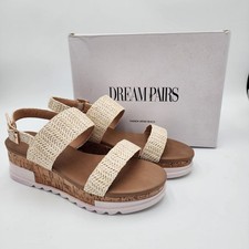 DREAM PAIRS Women's Ankle Strap Open Toe Casual Platform Wedge Sandals