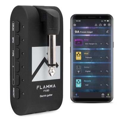 FX20 Guitar Headphone Amp with APP 40 Drum Grooves 52 Amp Modes 5 Delay 5