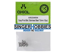 Axial AXI234004 7.5mm Stainless Steel Suspension Pivot Ball (10) SCX10 III