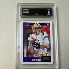 Panini 2020 Score Joe Burrow #360 Rookie LSU Tigers GMA 9 Football Card. rookie card picture