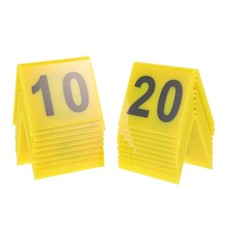 Table Numbers Restaurant Markers Double-sided Acrylic Number Markers 1-20 Ten...