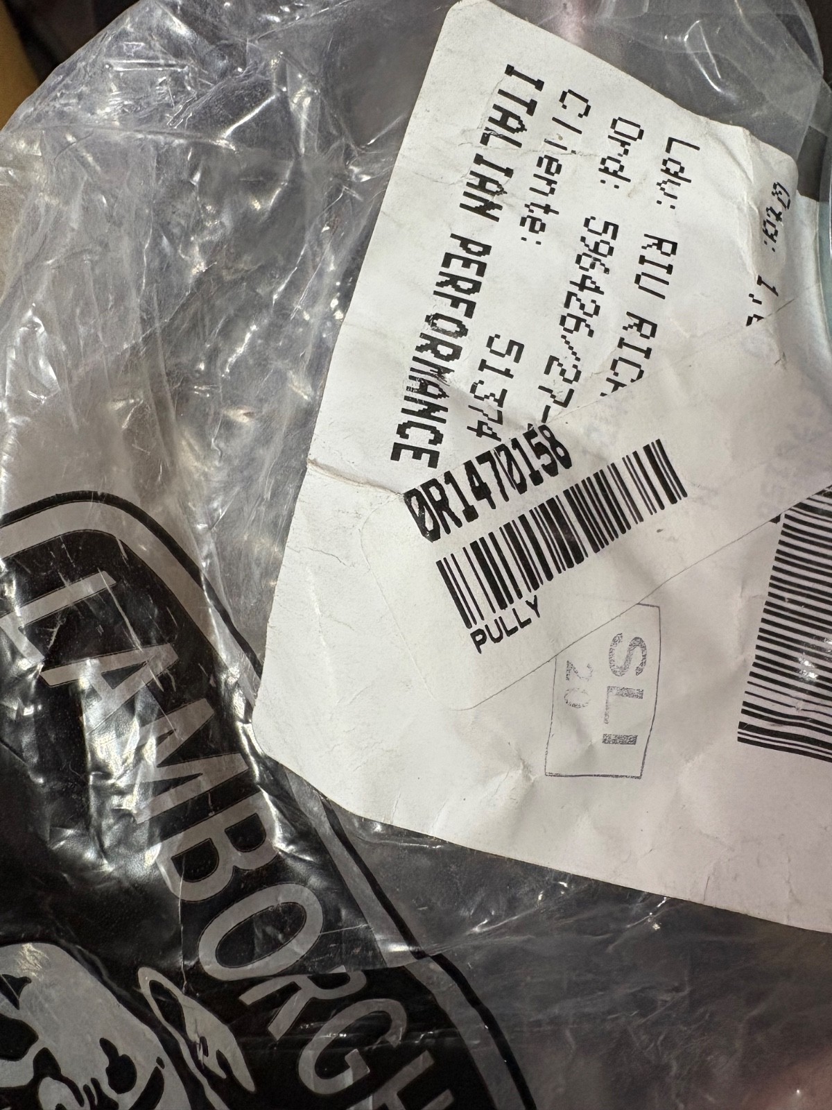 Genuine Lamborghini 0R1470158 | KIT PULLEY + O-RING