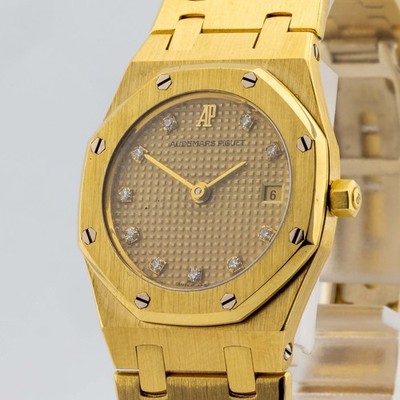 Audemars Piguet Royal Oak Ref. 66270BA 750/18K Gelbgold Quarz Diamanten 25mm
