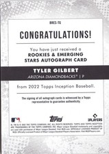 2022 Topps Inception Rookie And Emerging Stars Baseball Autograph Numbered