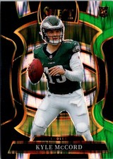 2025 Panini Select #91 Kyle McCord Black and Green Prizm Shock