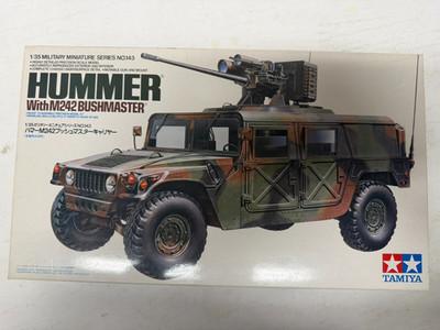  Hummer With M242 Bushmaster VINTAGE Tamiya #35143 New Open Box 