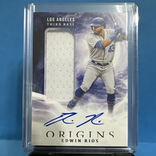 2020 Panini - Origins Rookie Jumbo Material Auto Edwin Rios #RJMA-ER /99 MEM, RC