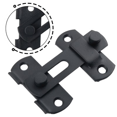 Gate-Latch Ersatz Mattschwarze Lackierung Riegelschloss Sicherheitstürschraube