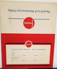 Studebaker Records Maintenance Folder Envelope 1940s 1950s