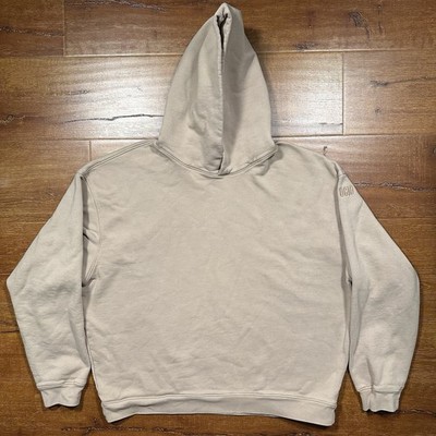 Ocio Leisure Oversized Hoodie Sweater Mens XL Tan Sweatshirt Organic Cotton USA