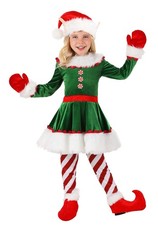 Girl's Christmas Elf Toddler Costume