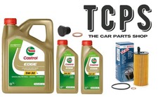 FOR BMW 330D 3.0 M-SPORT F30 BOSCH SERVICE KIT OIL FILTER & CASTROL 7L OIL