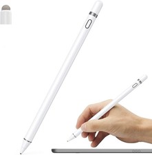 Active Stylus Pen Compatible for iOS Android Touch Screens, Pencil with White
