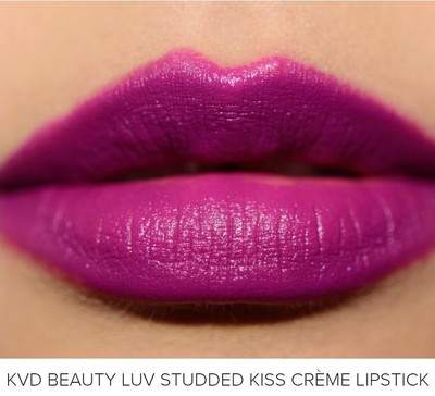 KVD Kat Von D Studded Kiss Lipstick 'L.U.V.' Matte Rich Violet DISCONTINUED NIB