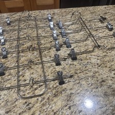 Vintage Metal Hangers, 2 6 Tier 4Tier Skirt Pants Clips Heavy Duty Cpix