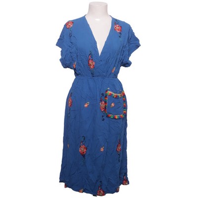 Am Alaroosa, Kleid, Größe: S, Kort med rynk i midjan, Blau/Mehrfarbig #rZn
