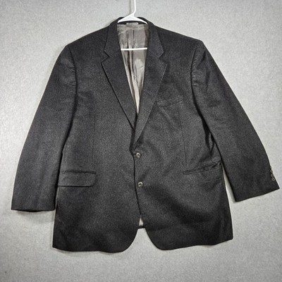 Jack Victor Rochester Blazer Mens 52R Charcoal Gray 100% Cashmere Loreto SPJ