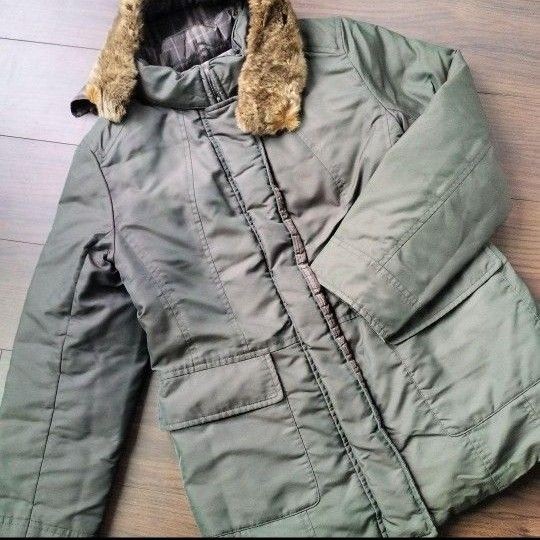 Condition BURBERRY Reversible Down Jacket Khaki D… - image 1