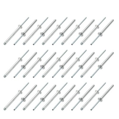 145 Rivetti Pop In Alluminio – Set Di Rivetti Ciechi Aperti Per Metallo, Legno E Plastica, Misure 5-6,4 Mm, Con Scatola Portaoggetti