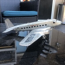 RARE 1930  s Pressed Steel Toy Airplane DC-4 By Marx NC-16061  The Flagship  