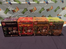 LEGO Minecraft Micro World: 21102, 21105,  21106, 21107 New Sealed Retired Sets