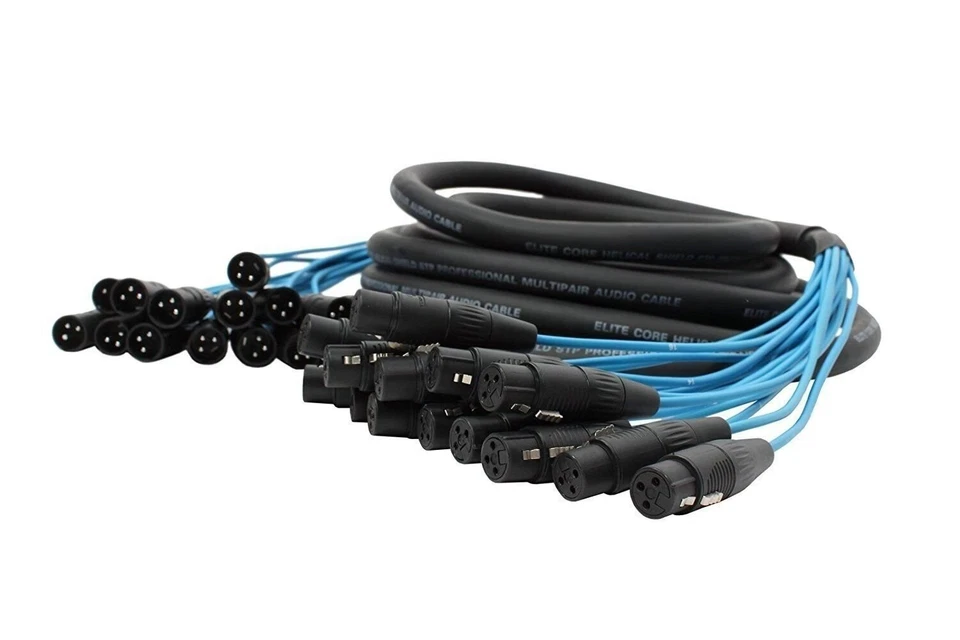 Elite Core PEX1630 | 16 Channel Fan To Fan XLR Extension Snake | 30' ft - Image 4 of 4