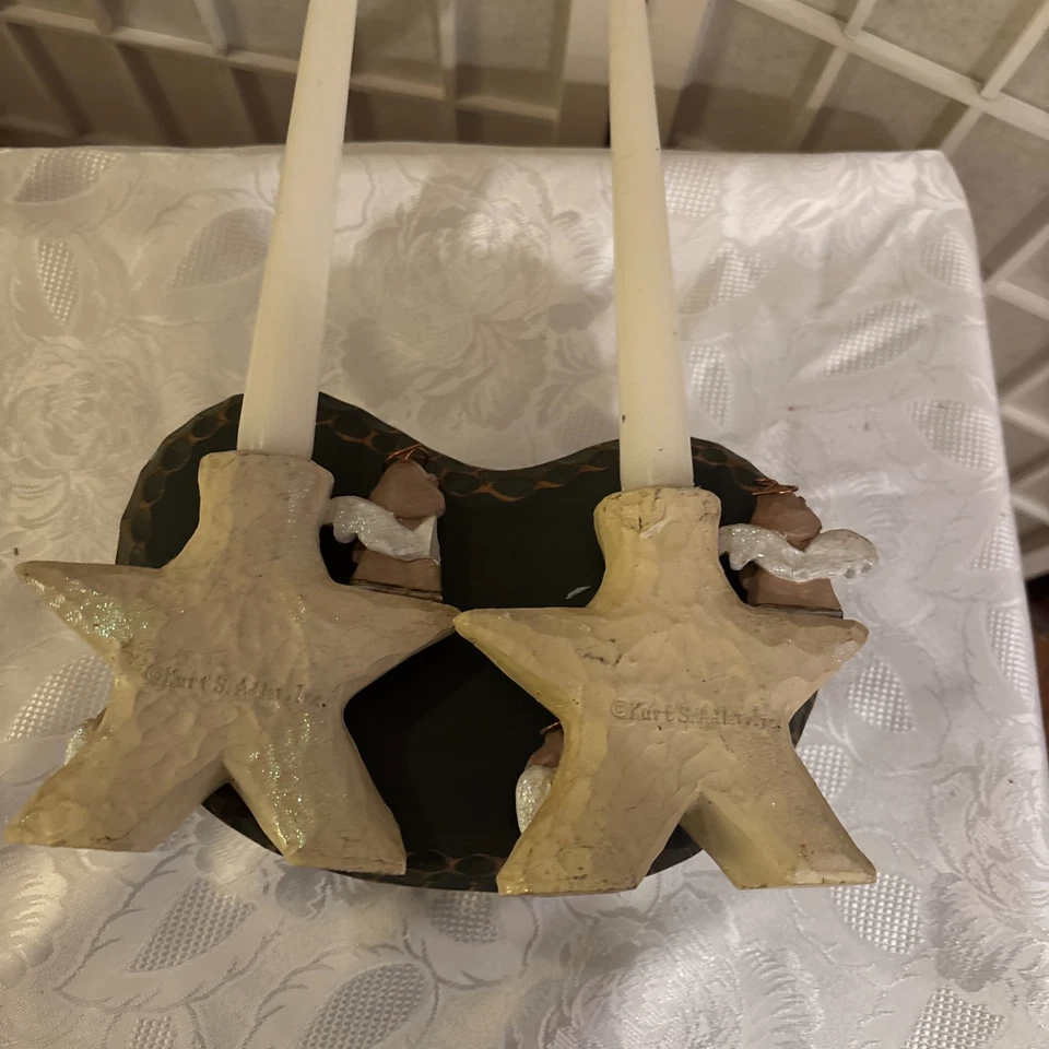 KURT S. ADLER Star Candle Holder Christmas Holiday Religious Angels Among Us - Image 4 of 4
