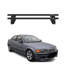 Fix Point Roof Racks Cross Bars For Bmw 3 Series E46 1999-2007 Alu Black 2x Fix Point Roof Racks Cross Bars For Bmw 3 Series E46 1999-2007 Alu Black 2x