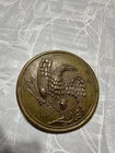 A brass U.S Military Eagle Breast plate or used on M1839 Infantry cartridge box