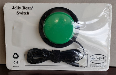AbleNet Jelly Bean Switch - Green - Versatile Assistive Switch Device - NEW