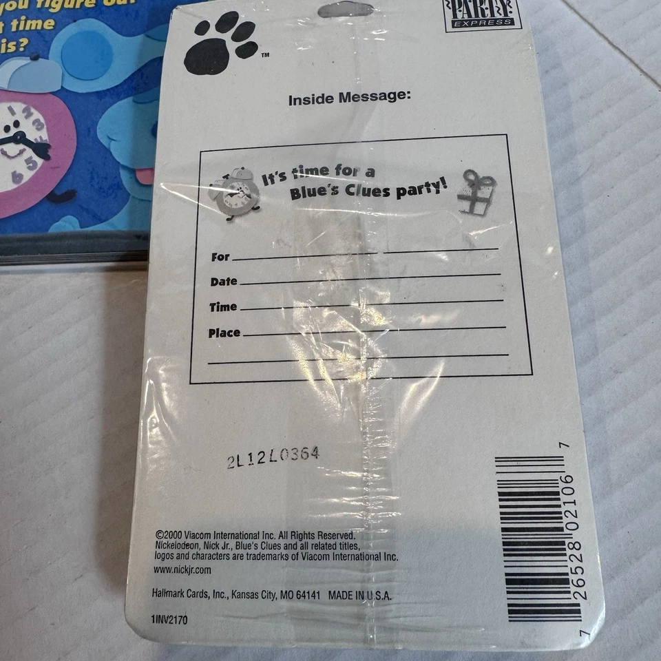 Blues Clues Partyware Invita Agradecimiento Platos Servilletas Mantel Lote De 9 De Colección 2000 Foto 3 de 4
